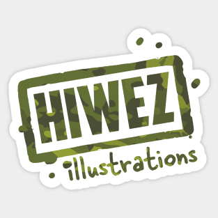 HIWEZ logo Multicam Tropic Sticker